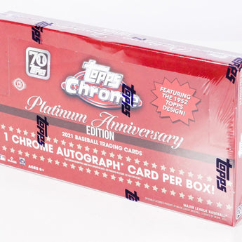 2021 Topps Chrome Anniversary Edition Baseball Hobby Box - Hit Box Sports Cards