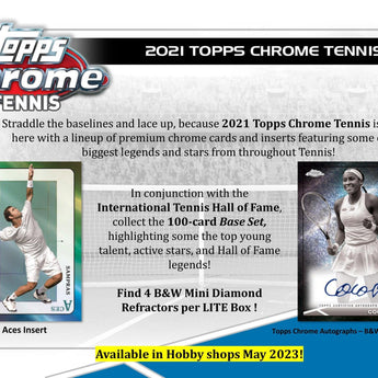 2021 Topps Chrome Tennis Lite - Hit Box Sports Cards