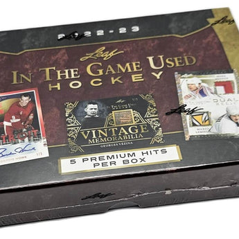 2022-23 Leaf In The Game Used Hobby Box - Hit Box Sports Cards