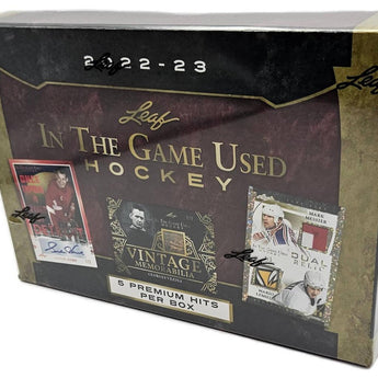 2022-23 Leaf In The Game Used Hobby Box - Hit Box Sports Cards