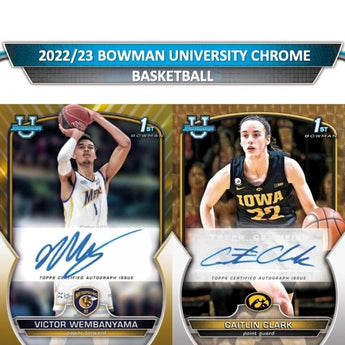 2022-23 Topps Bowman Chrome University Basketball Hobby Box - Hit Box Sports Cards