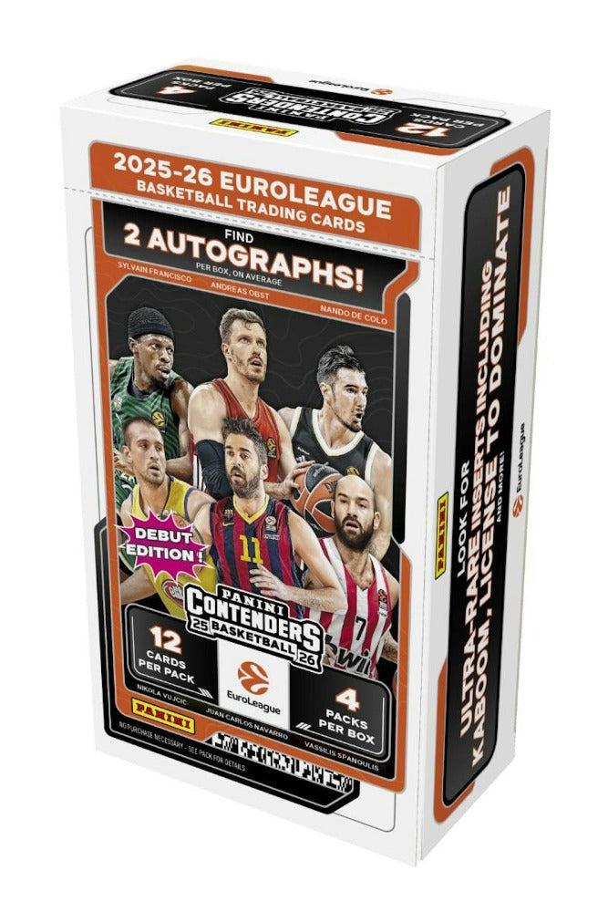 2025-26 Panini Select Euroleague Basketball Hobby Box