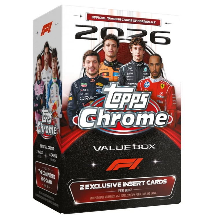 2026 Topps Chrome Formula 1 Racing Value Box