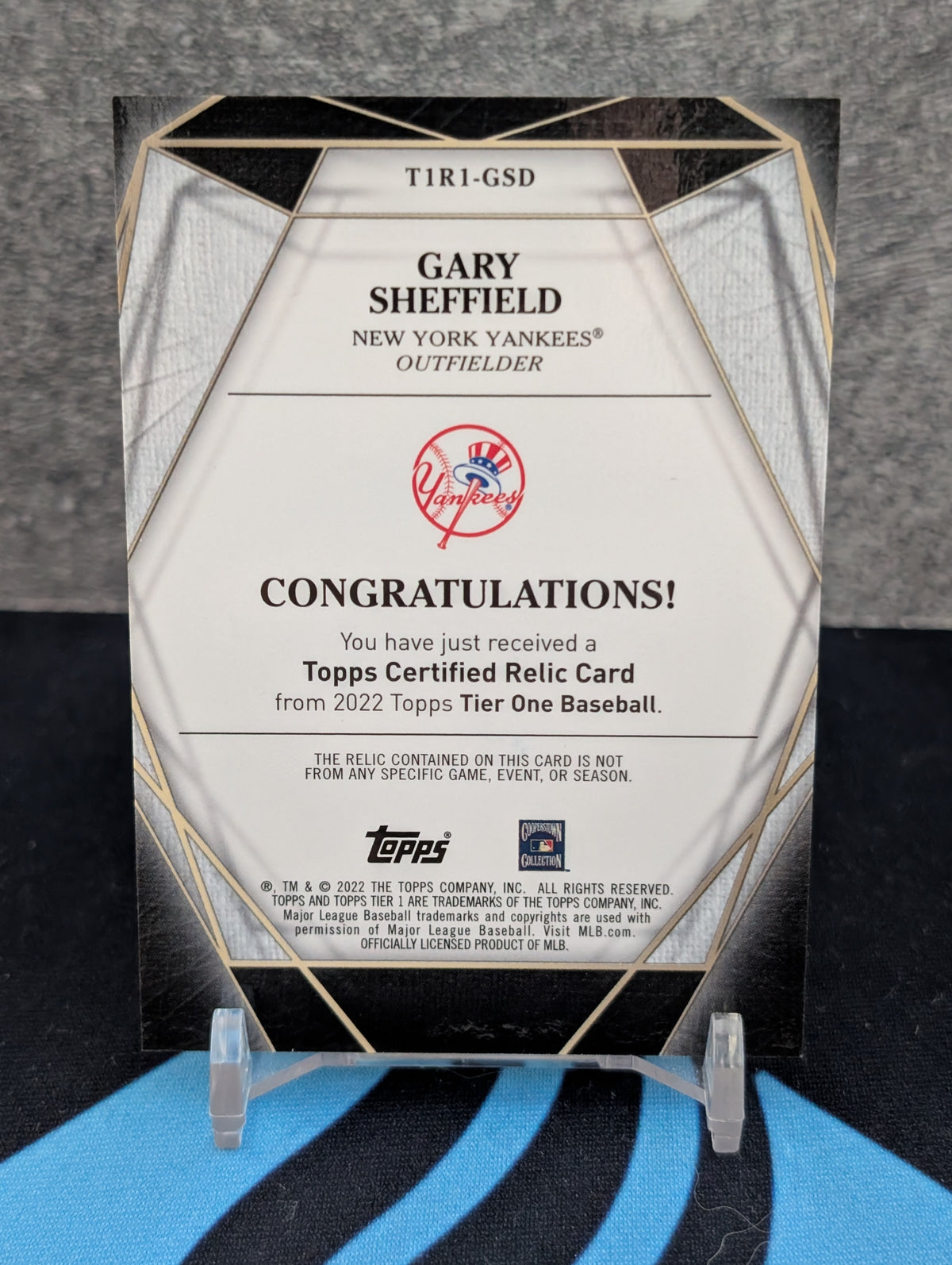 2022 Topps Tier One Gary Sheffield Patch /399