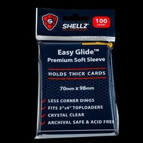 Cardshellz Easy Glide Soft Sleeves for Thick Cards (Pack of 100) - Hit Box Sports Cards