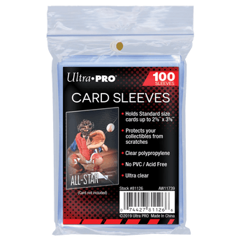 UltraPro Soft Card Sleeves - 100 Pack - Hit Box Sports Cards