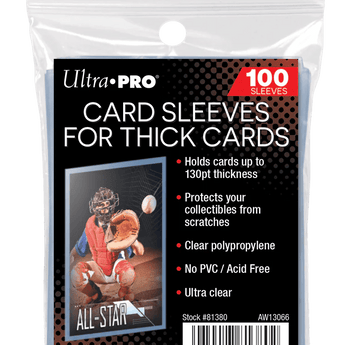 UltraPro Thick Soft Card Sleeves - 100 Pack - Hit Box Sports Cards